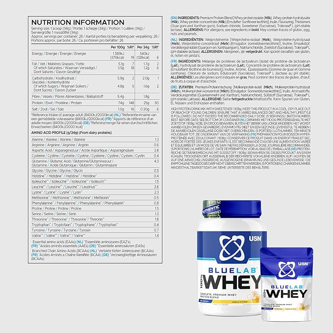 USN Blue Lab Whey | ווניל